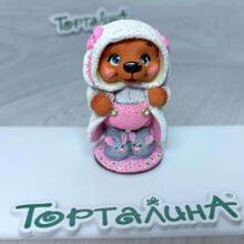 Шоколадная фигурка. Мишутка в халатике