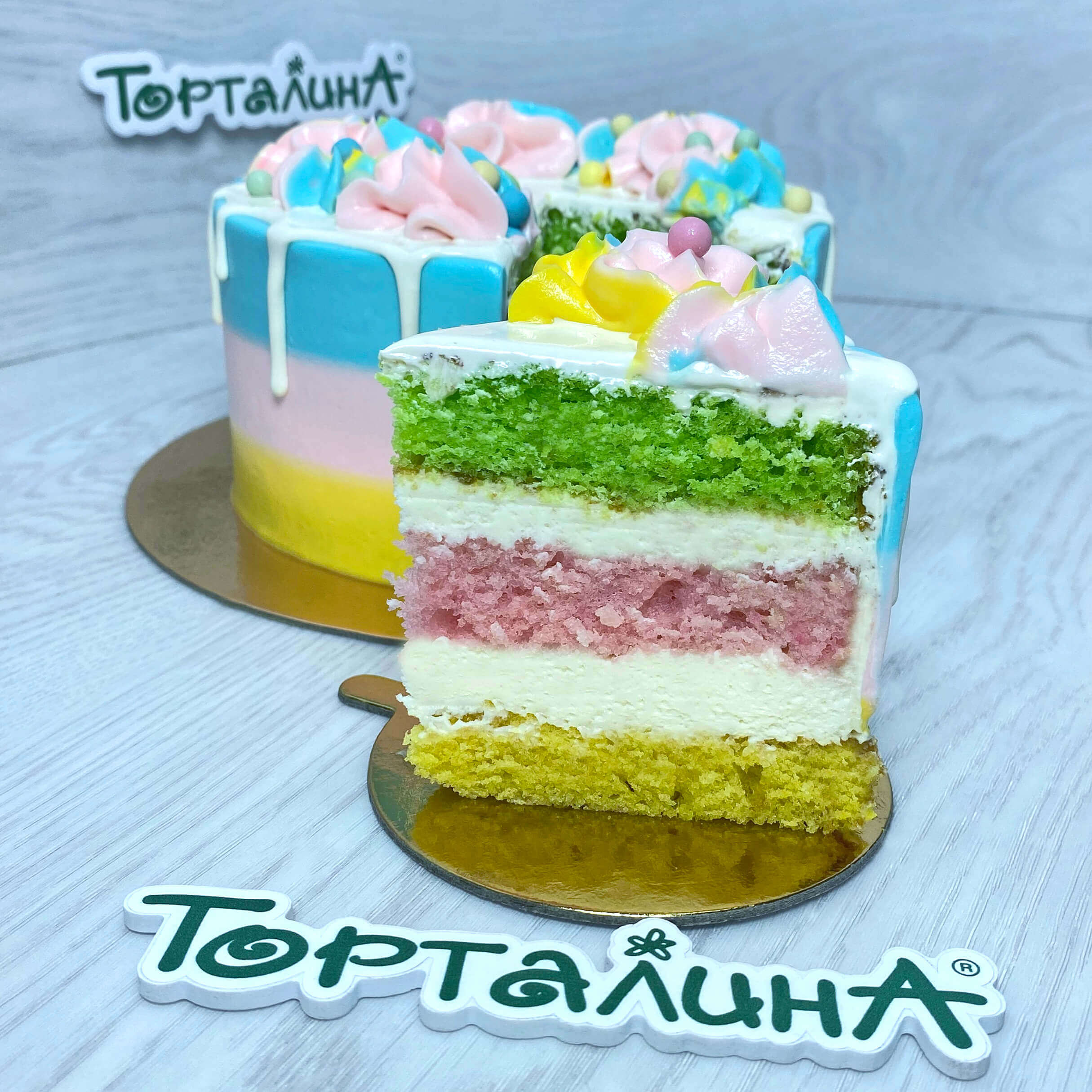 начинка торта Радужный кондитерской Торталина Уфа