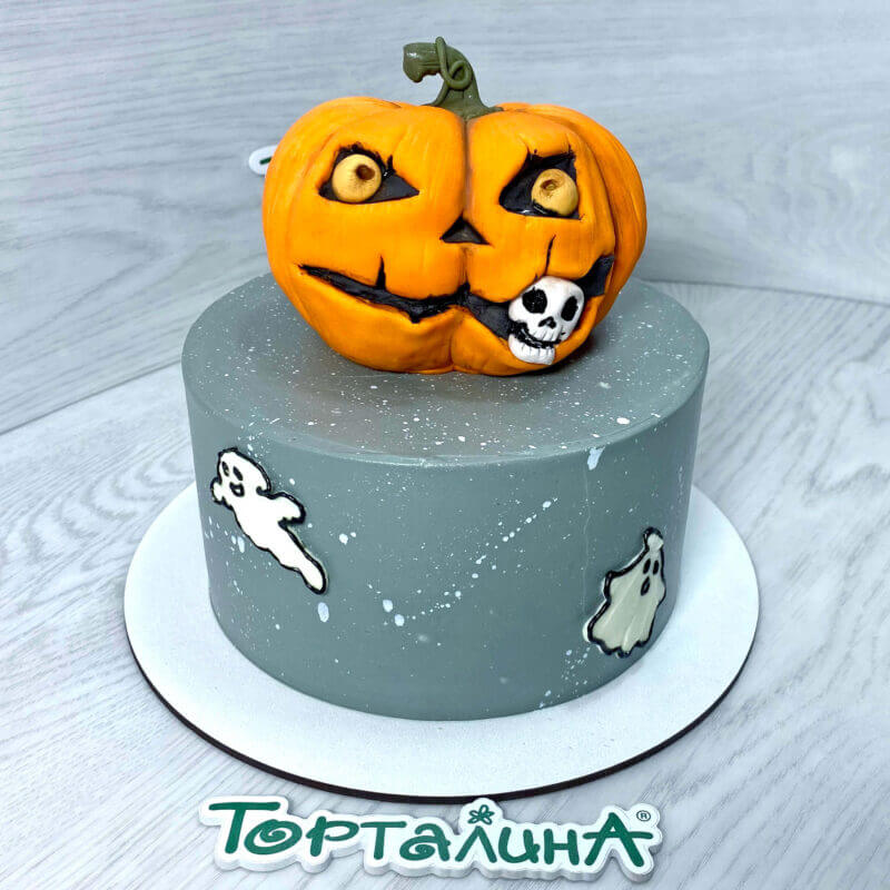 торт на празднование Хэллоуина