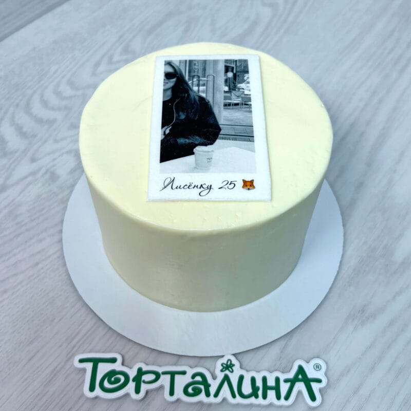 бенто тортик с фотопечатью на вафельной бумаге