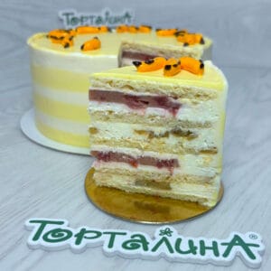 авторская начинка торта Банановый сплит Кондитерской Торталина Уфа