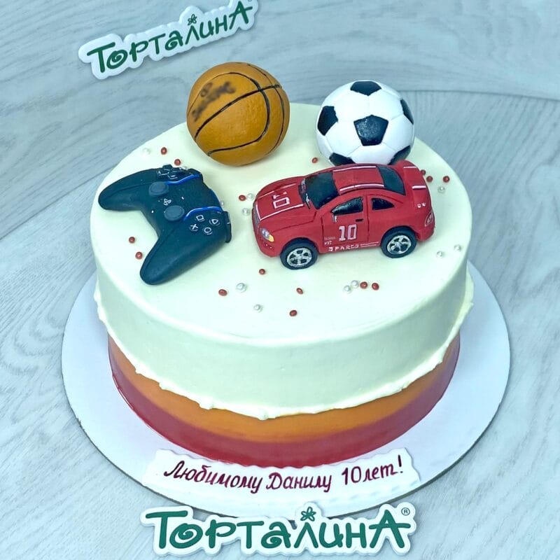 торт на день рождения мальчика с фигурками из мастики