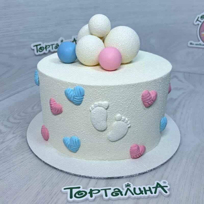 торт на определение пола ребенка мальчик или девочка
