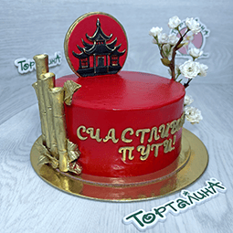 торт праздничный в японском стиле